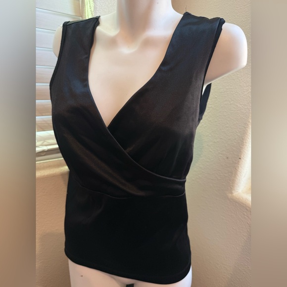 Vintage 90s Y2K Satin Sleevless Top - Picture 3 of 5